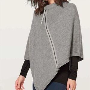Lululemon Athletica Gray Asymmetrical Poncho